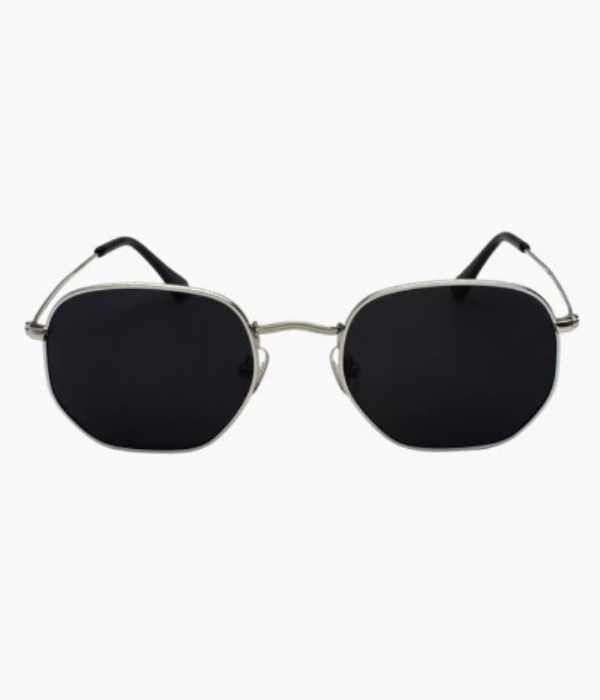 Óculos de sol clássico retangular Vincer black