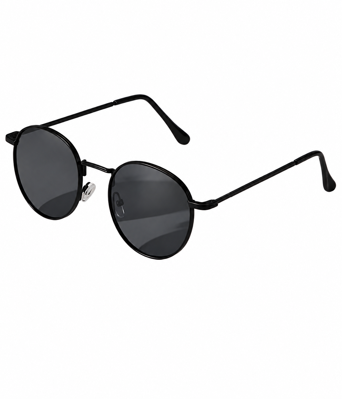 Factor Black Men's Round Sunglasses