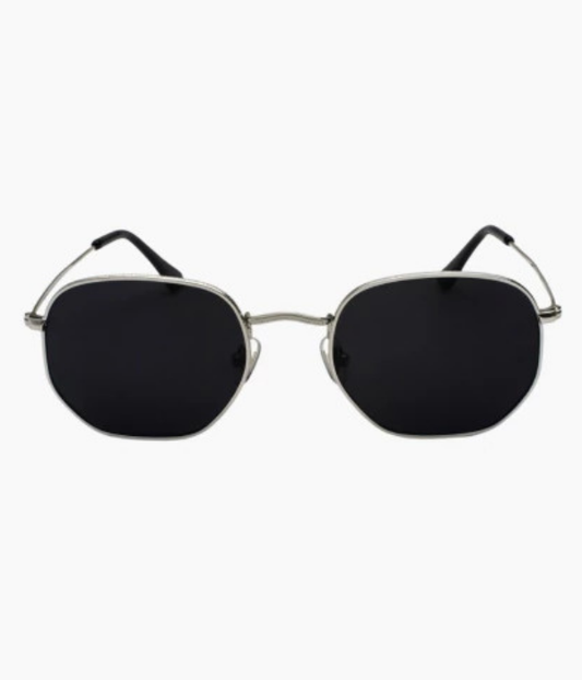 Óculos de sol clássico retangular Vincer black