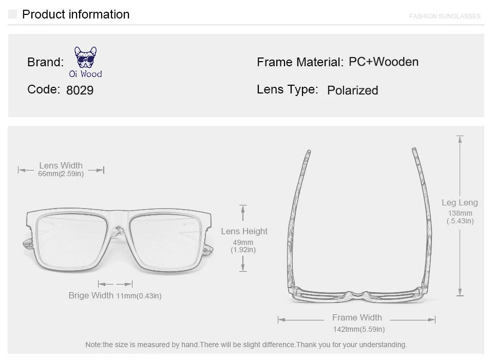 Men's Square Sunglasses – Green Frame & Brown Lens