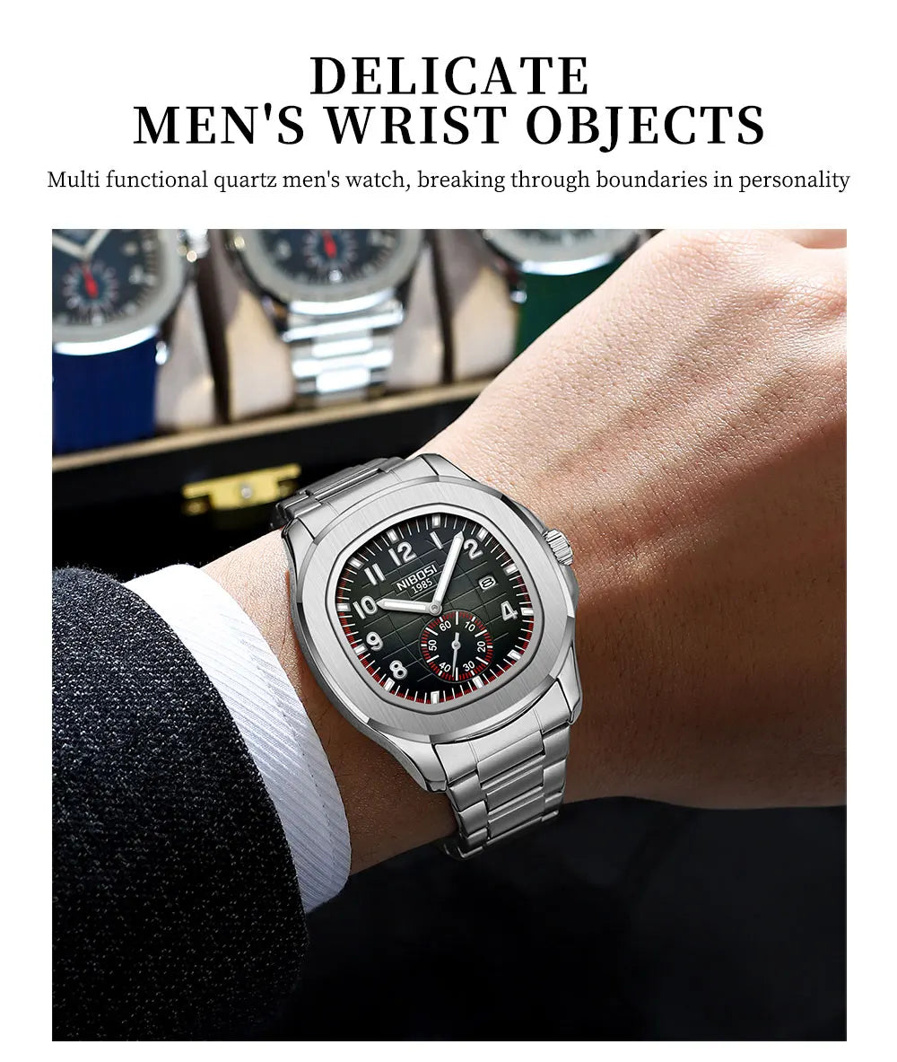 Men's Sport Watch – Black Dial & Black Strap