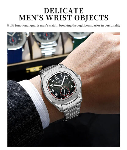 Men's Sport Watch – Black Dial & Black Strap