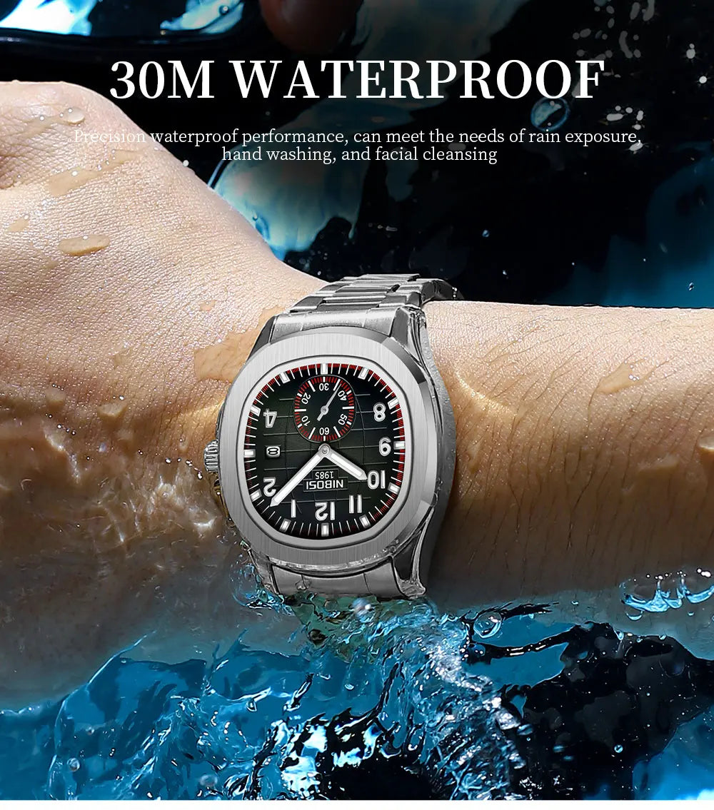 Men's Sport Watch – Black Dial & Black Strap