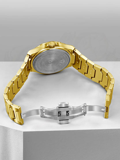 TOMI Luxury Business Men's Watch Gift Box Set High Quality Rose Gold Case Simple and Versatile Quartz Watch Relogio Masculino
