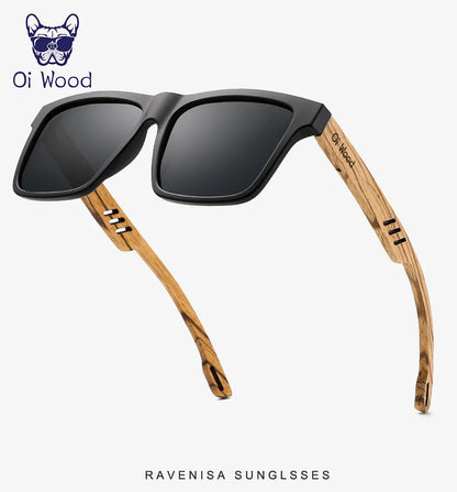 Men's Square Sunglasses – Green Frame & Brown Lens