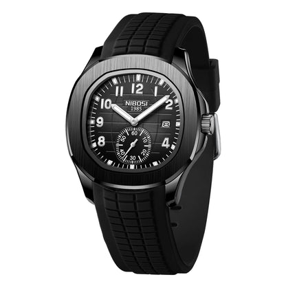 Men's Sport Watch – Black Dial & Black Strap