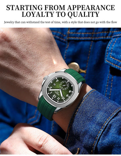 Men's Sport Watch – Black Dial & Black Strap