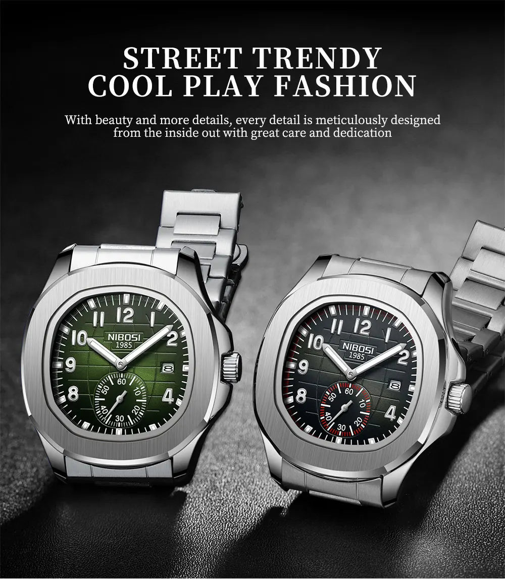 Men's Sport Watch – Black Dial & Black Strap