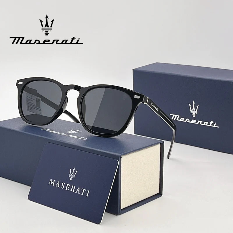 Men's Square Sunglasses – Black Frame & Classic Design