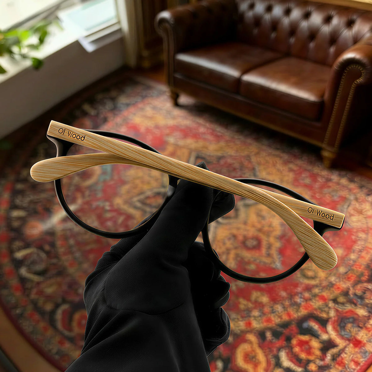 Bamboo Wood Reading Glasses for Men and Women Retro Round Anti Blue Light Presbyopia Glasses 0 +100 +150 +250