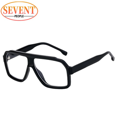 Men's Square Sunglasses – Brown Lens & Black Frame