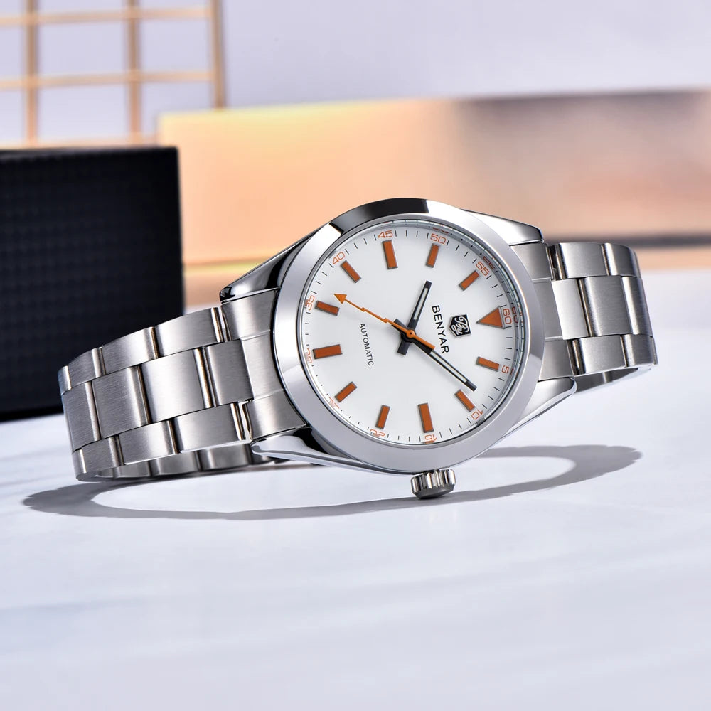 Men's Watch – Stainless Steel Bracelet & Classic Dial