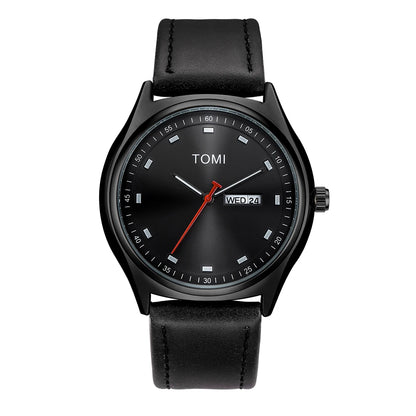 TOMI Minimalist Men's Watch Business Casual Men's And Women's Quartz Watch Fashionable And Versatile Calendar Quartz Watch
