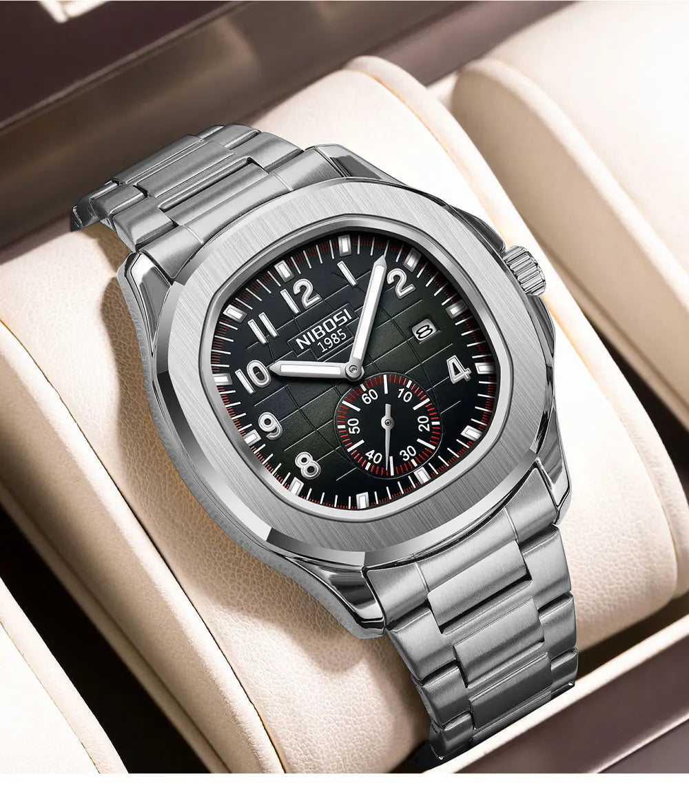 Men's Sport Watch – Black Dial & Black Strap