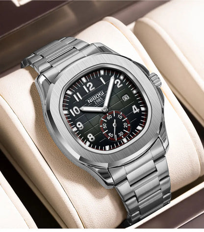 Men's Sport Watch – Black Dial & Black Strap