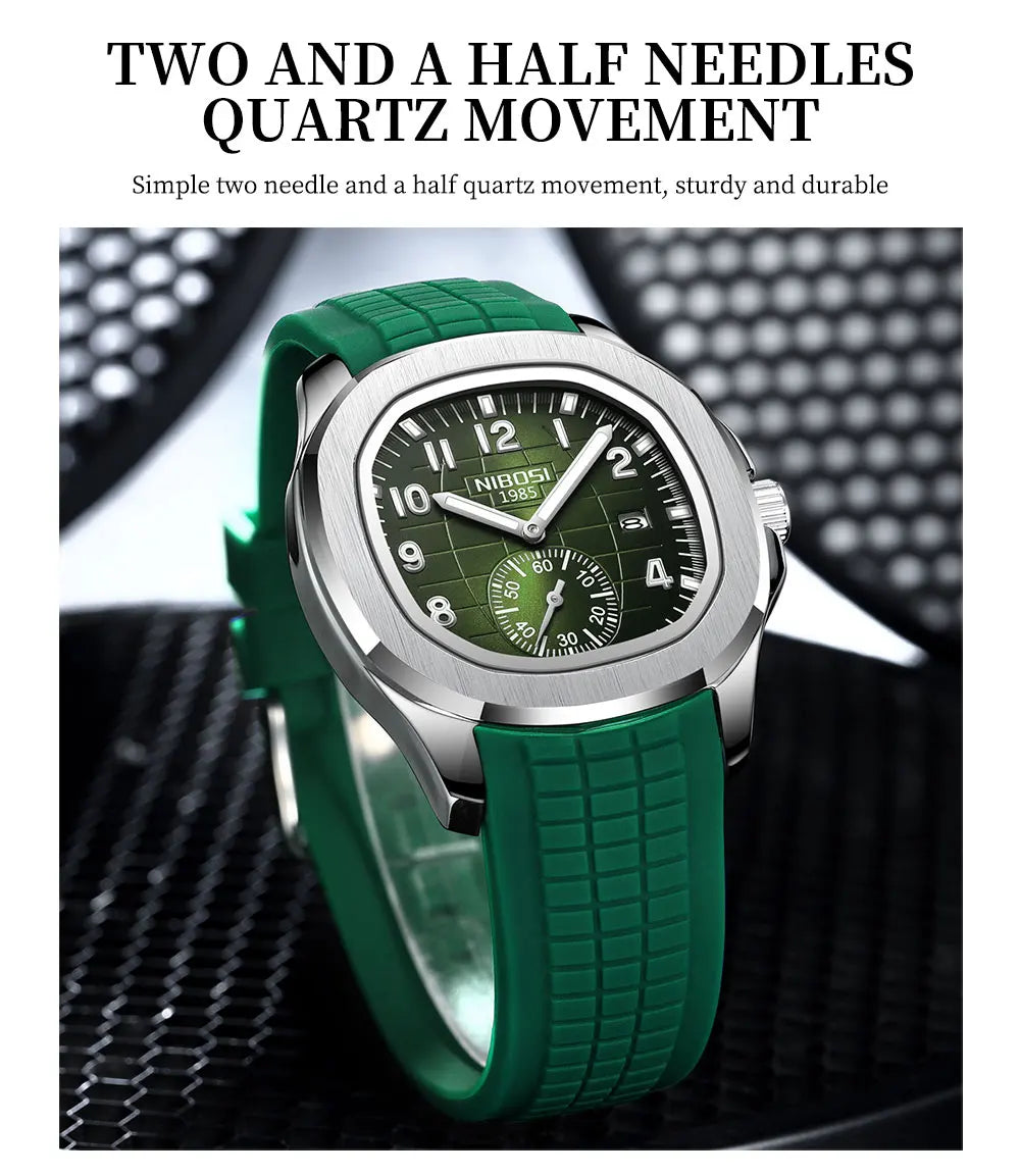 Men's Sport Watch – Black Dial & Black Strap