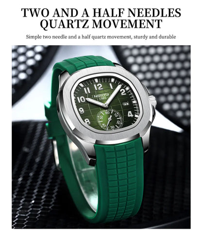 Men's Sport Watch – Black Dial & Black Strap