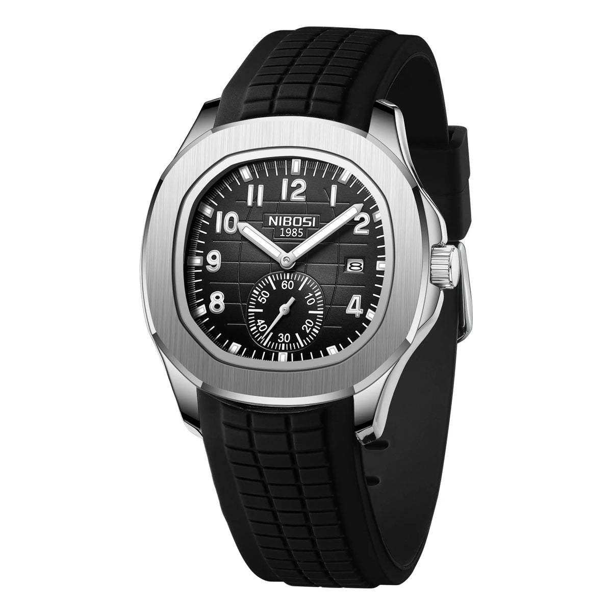 Men's Sport Watch – Black Dial & Black Strap