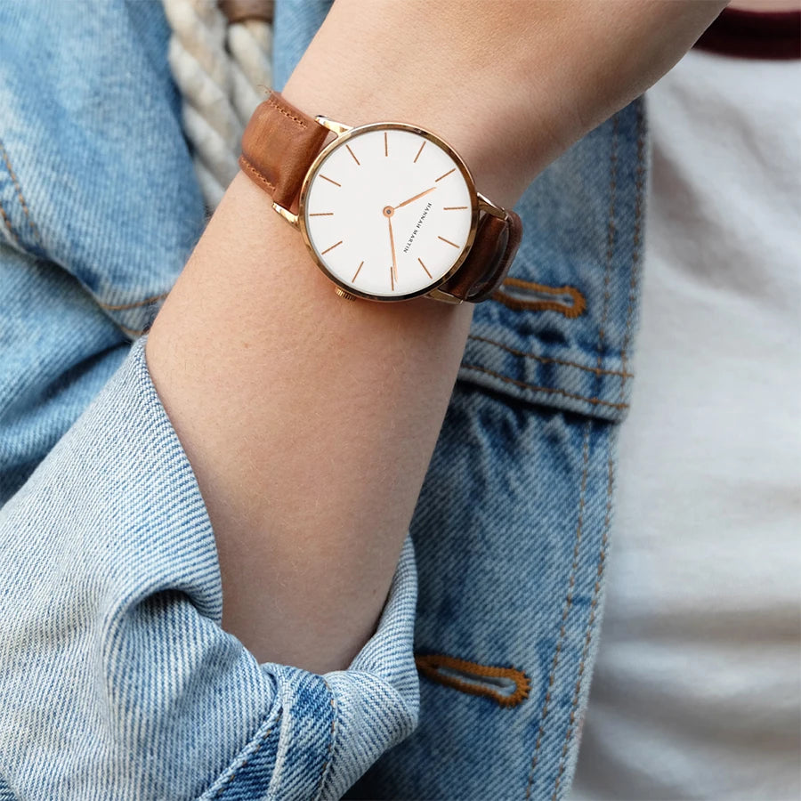 HANNAH MARTIN Brand Japan Quartz Movement Men Waterproof Wrist Watches Fashion Luxury Ultra Thin Nylon Creative Ladies Watches