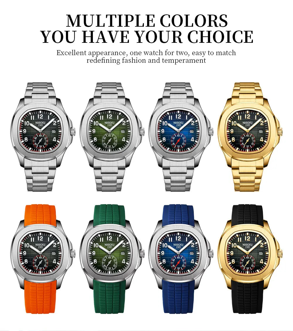 Men's Sport Watch – Black Dial & Black Strap