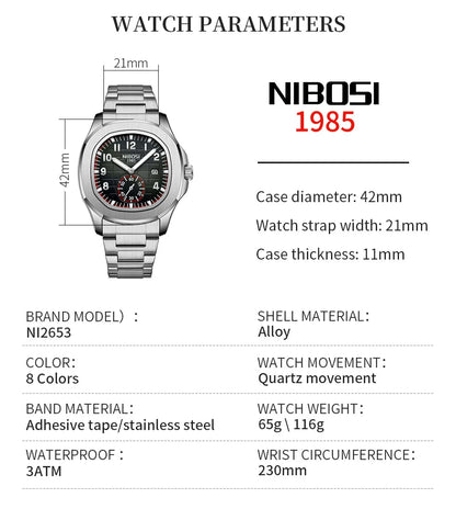 Men's Sport Watch – Black Dial & Black Strap