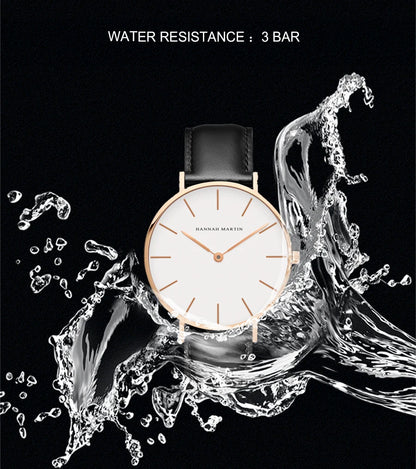HANNAH MARTIN Brand Japan Quartz Movement Men Waterproof Wrist Watches Fashion Luxury Ultra Thin Nylon Creative Ladies Watches