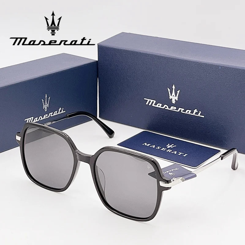 Men's Square Sunglasses – Black Frame & Classic Design