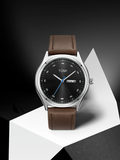 TOMI Minimalist Men's Watch Business Casual Men's And Women's Quartz Watch Fashionable And Versatile Calendar Quartz Watch