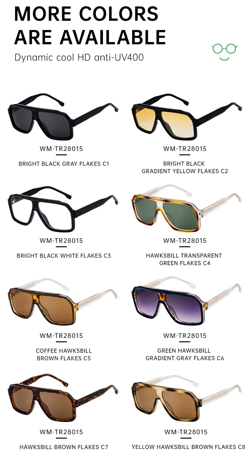 Men's Square Sunglasses – Brown Lens & Black Frame