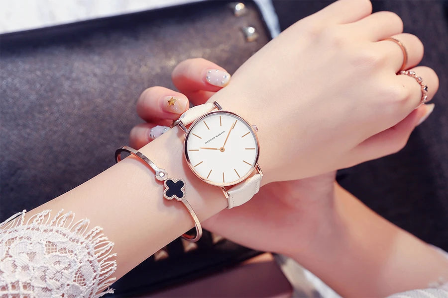 HANNAH MARTIN Brand Japan Quartz Movement Men Waterproof Wrist Watches Fashion Luxury Ultra Thin Nylon Creative Ladies Watches