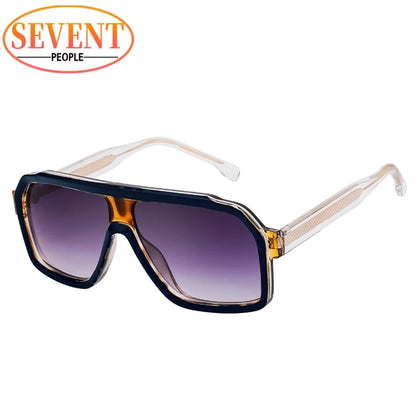 Men's Square Sunglasses – Brown Lens & Black Frame