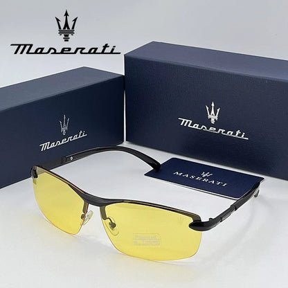Men's Square Sunglasses – Black Frame & Classic Design