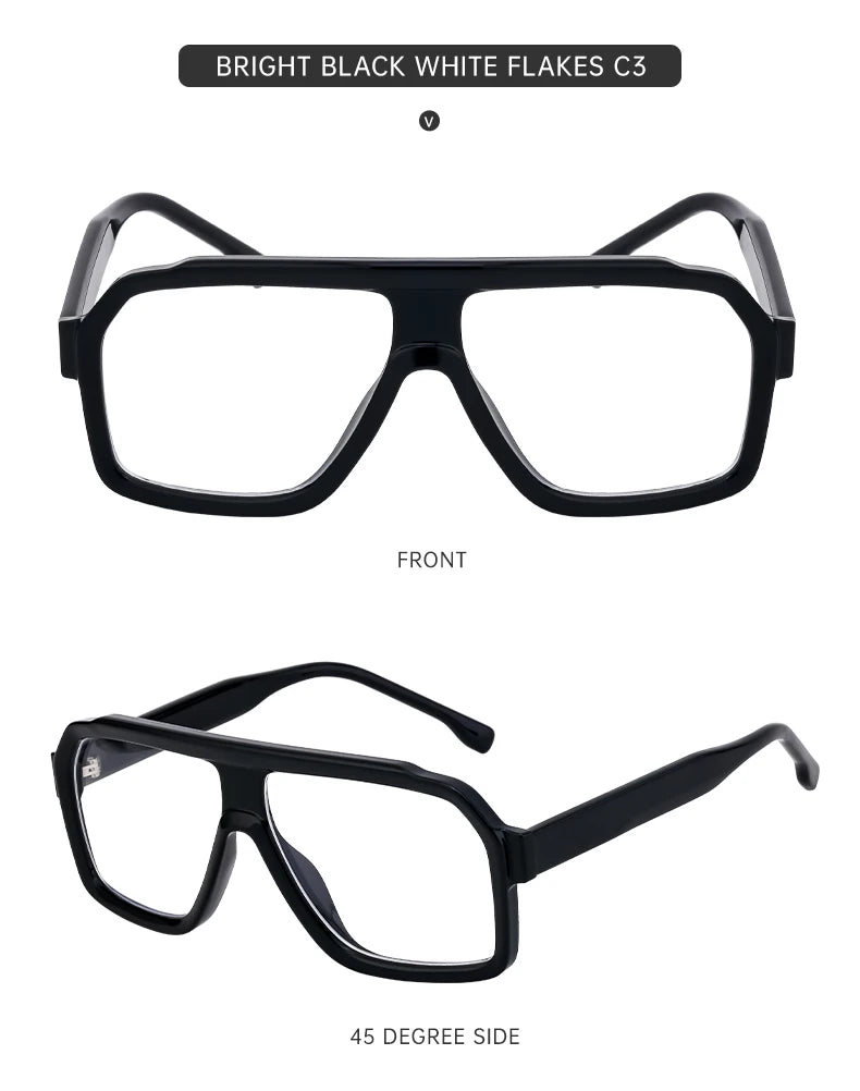 Men's Square Sunglasses – Brown Lens & Black Frame