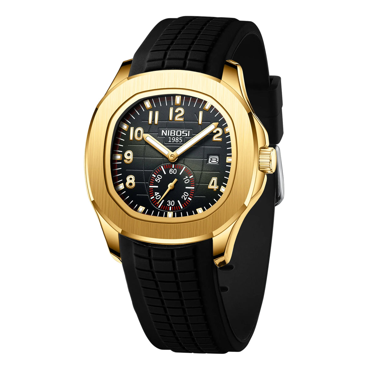 Men's Sport Watch – Black Dial & Black Strap